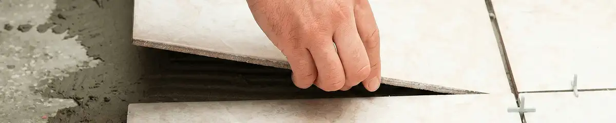 Professional installing ceramic tile floors in Boca Raton, FL