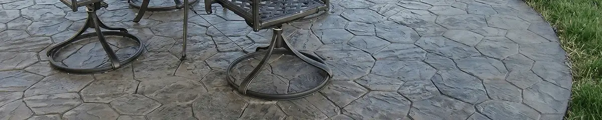 Garden relaxation area with professionally installed stone flooring in Boca Raton FL